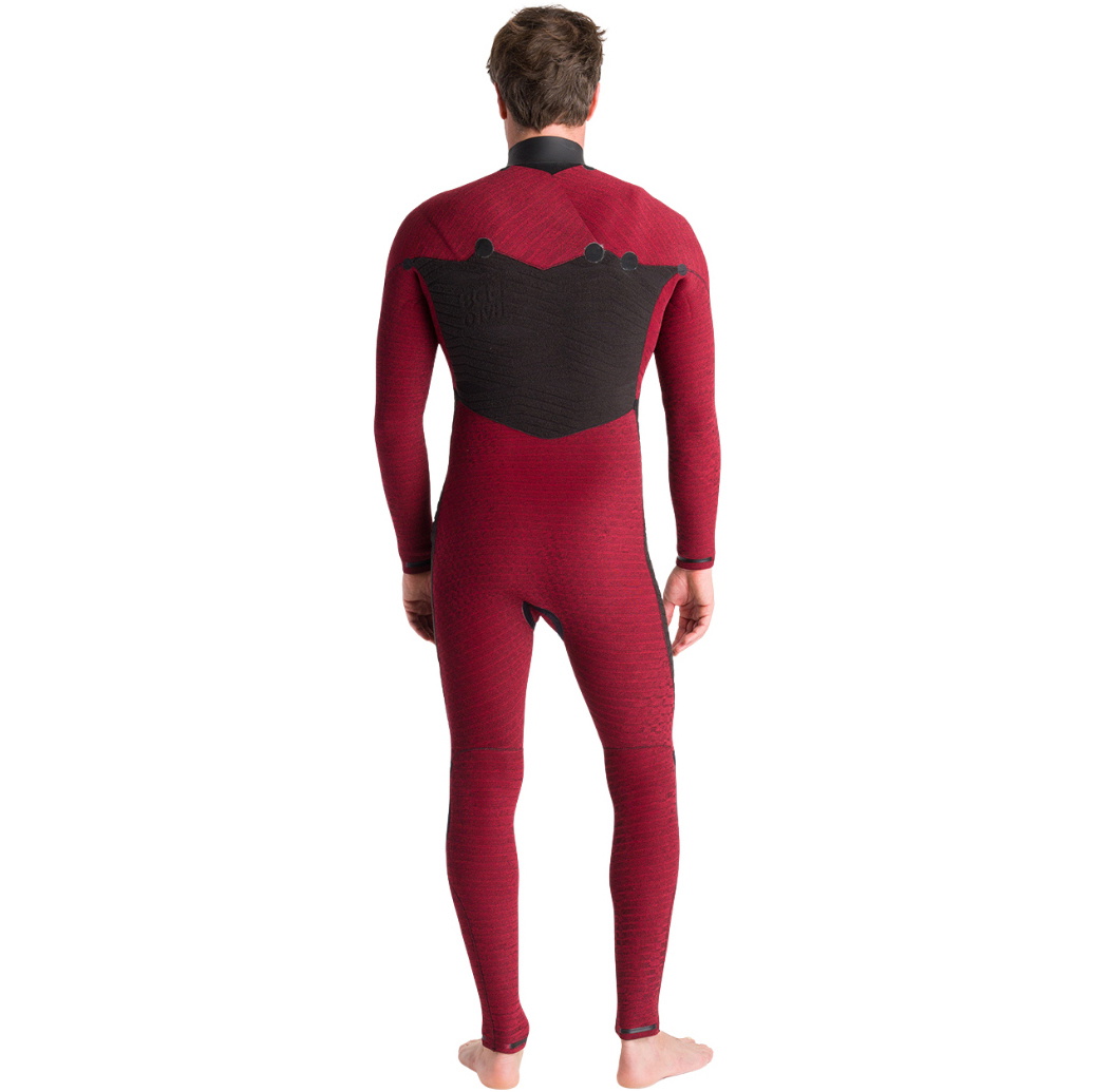 2026 C-Skins Mens Nuwave Wired LQS 4/3mm Chest Zip Wetsuit C-NWI43MCZ - Meteor / Rust X / White
